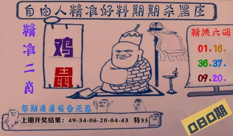 080期自由人二肖六码[图]